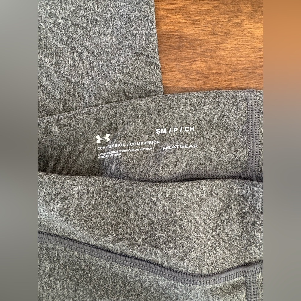 Under Armour Compression Leggings Gray Size Small